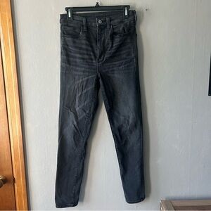 American Eagle Black Highest Rise Jeggings Size 6